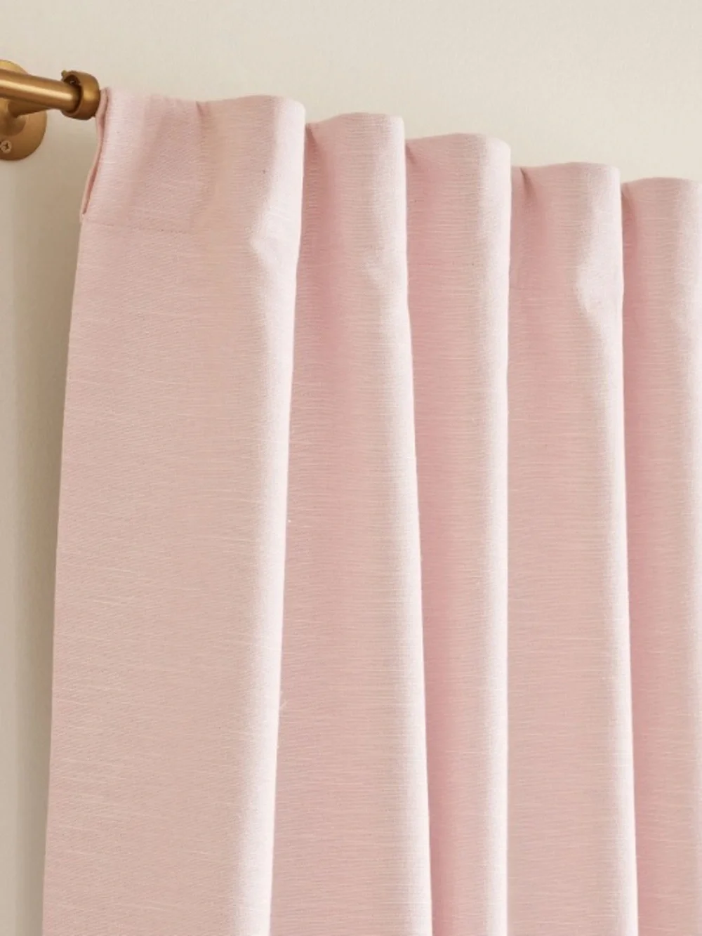 Pottery Barn Kids Pale Pink Blackout Curtain- single panel